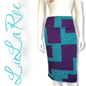NWT LuLaRoe Geometric Print Pencil Skirt